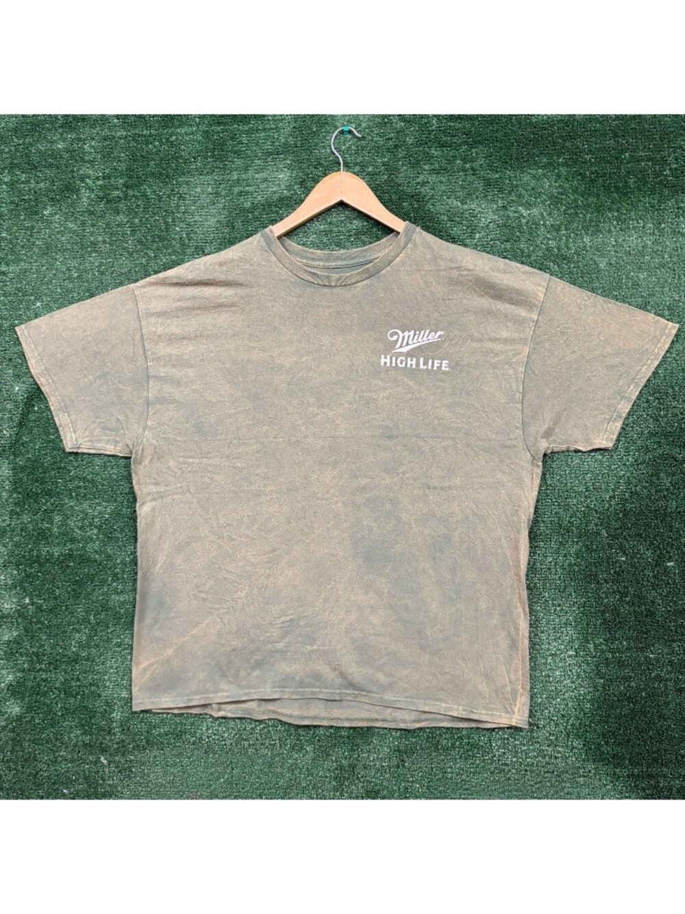 Miller High Life Beer Mineral Wash T-Shirt Size 2XL